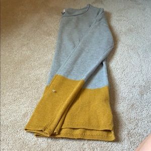 Gray and Yellow Sweater